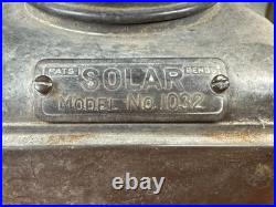 Early Vintage SOLAR 1032 Brass Era Driving Kerosene Lamp Parts Lantern OLD #2