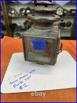 Early Vintage SOLAR 1032 Brass Era Driving Kerosene Lamp Parts Lantern OLD #2