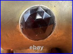 Early Vintage SOLAR 304 Brass Era Driving Lamp Parts Lantern Oil & Electric OLD