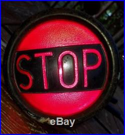 Early Vintage STOP Lamp Car Truck Motorcycle Hot Rat Rod Antique Tail Light Old