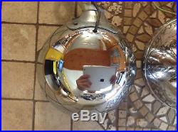 Early pair NOS Guide fog lamp 6-11/16 Amber glass GMC CHEVY vintage auto TRUCK