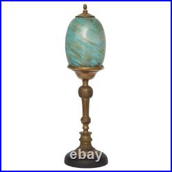 Elegant Art Deco Design Table St. Lucia Copper Lamp Unique Piece Table