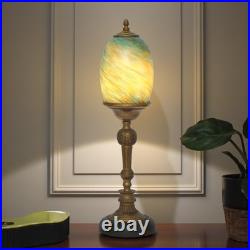 Elegant Art Deco Design Table St. Lucia Copper Lamp Unique Piece Table
