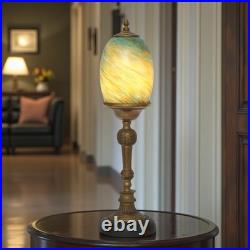 Elegant Art Deco Design Table St. Lucia Copper Lamp Unique Piece Table