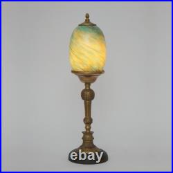 Elegant Art Deco Design Table St. Lucia Copper Lamp Unique Piece Table