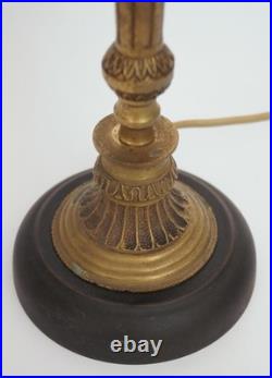 Elegant Art Deco Design Table St. Lucia Copper Lamp Unique Piece Table