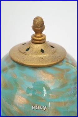 Elegant Art Deco Design Table St. Lucia Copper Lamp Unique Piece Table