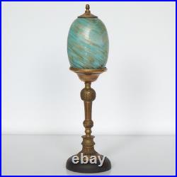 Elegant Art Deco Design Table St. Lucia Copper Lamp Unique Piece Table