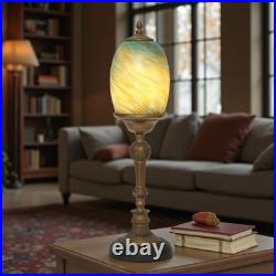 Elegant Art Deco Design Table St. Lucia Copper Lamp Unique Piece Table