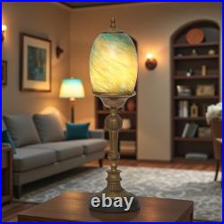 Elegant Art Deco Design Table St. Lucia Copper Lamp Unique Piece Table