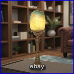 Elegant Art Deco Design Table St. Lucia Copper Lamp Unique Piece Table