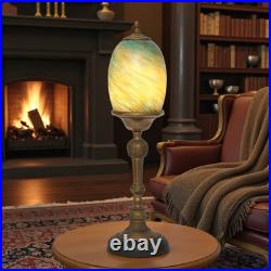 Elegant Art Deco Design Table St. Lucia Copper Lamp Unique Piece Table