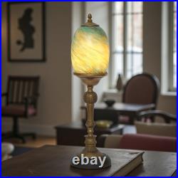 Elegant Art Deco Design Table St. Lucia Copper Lamp Unique Piece Table