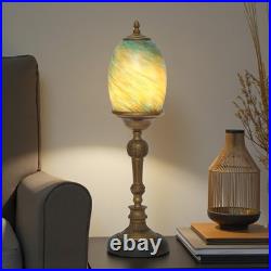 Elegant Art Deco Design Table St. Lucia Copper Lamp Unique Piece Table