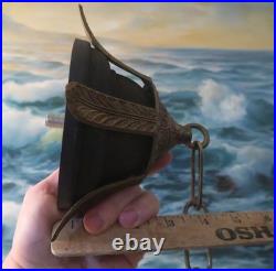 Empire Vintage Brass Tole Ceiling canopy lamp chandelier Crown part
