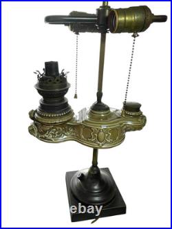 Fantastic Antique Lamp, Electric & Pottery Oil Lamp, 2 Lamps for Repair Fantastic Antique Lamp, Electric & Pottery Oil Lamp, 2 Lamps for Repair