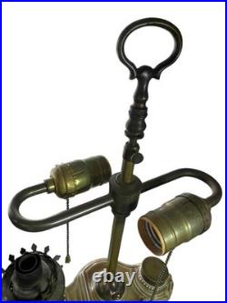 Fantastic Antique Lamp, Electric & Pottery Oil Lamp, 2 Lamps for Repair