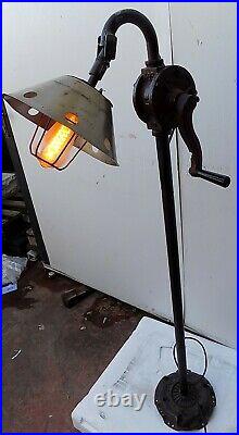 Floor Lamp Industrial Iron With Parts Original CMS 35x24x135 Vintage
