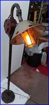 Floor Lamp Industrial Iron With Parts Original CMS 35x24x135 Vintage