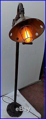 Floor Lamp Industrial Iron with Parts Original CMS 35x24x135 Vintage