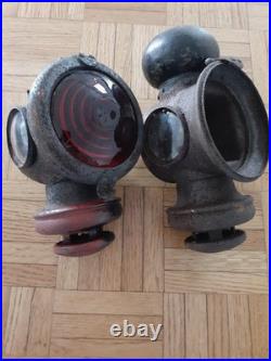 Ford Model T Lanterns PARTS Kerosene Head Lamp Carriage Vintage Lights (2)