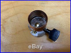 GECO paddle turn-key socket, Vintage, lamp parts, Tiffany