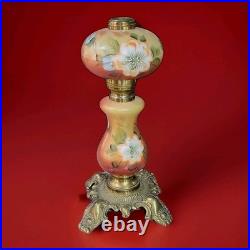 GWTW Parlor Banquet Lamp Base Only Electric Red Orange Floral Parts 451 Base 14