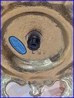 GWTW Parlor Banquet Lamp Base Only Electric Red Orange Floral Parts 451 Base 14