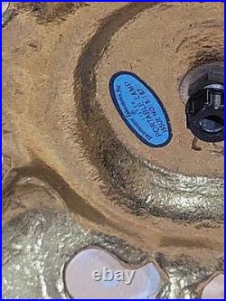 GWTW Parlor Banquet Lamp Base Only Electric Red Orange Floral Parts 451 Base 14