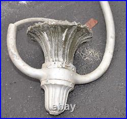 General Electric street lamp ceramic shade vintage GE collectible light parts L3