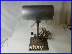 Genuine Emeralite Adjustable Bankers Desk Lamp Model 8734 G For Parts No Glass
