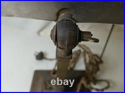 Genuine Emeralite Adjustable Bankers Desk Lamp Model 8734 G For Parts No Glass