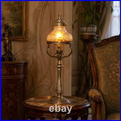 Glass Star Deco Type Brass Glass Table Lamp Vintage Unique Piece Glass Star Deco Type Brass Glass Table Lamp Vintage Unique Piece
