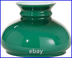 Green over White Opal Cased Glass 7 Inch Fitter Student Style Lamp Shade