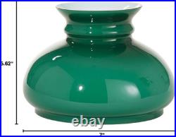 Green over White Opal Cased Glass 7 Inch Fitter Student Style Lamp Shade