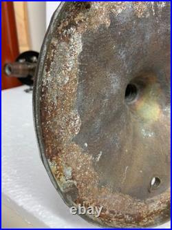 Handel reverse painted lamp base original finish heat cap finial signed parts