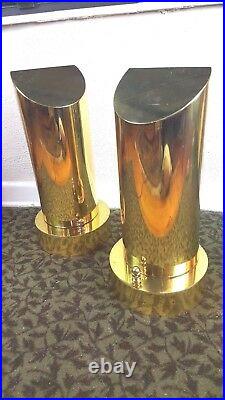 Hart Associates pair Brass Table Lamps Custom One-of-a-Kind Mid Century Modern