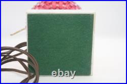 Hobnail Cranberry Fenton Opalescent Lamp Marble Base Electric 18T for Parts VTG