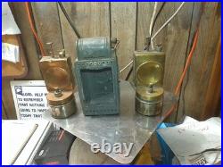 Hugo zweigle CARBIDE RAIL ROAD SIGNAL RAILWAY LANTERN 1951 extra parts lamp