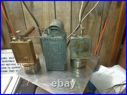 Hugo zweigle CARBIDE RAIL ROAD SIGNAL RAILWAY LANTERN 1951 extra parts lamp