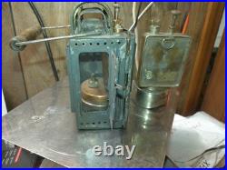 Hugo zweigle CARBIDE RAIL ROAD SIGNAL RAILWAY LANTERN 1951 extra parts lamp