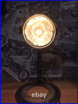 Industrial Steampunk Loft Table Lamp Metal Motorcycle Parts made in Ukraine