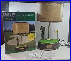King America Vintage Golf Lamp For Birdie Rare Tested Working Good Shape/ Box