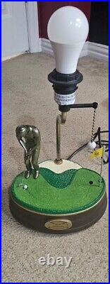 King America Vintage Golf Lamp For Birdie Rare Tested Working Good Shape/ Box