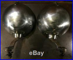 LARGE PAIR Vintage TRIPPE SAFETY LIGHTS Car Truck Automobile Early Driving Lamp