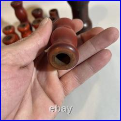LOT/GROUP OF VINTAGE BAKELITE CATALIN LAMP PARTS PIECES 880 Grams RODS TUBES
