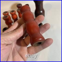 LOT/GROUP OF VINTAGE BAKELITE CATALIN LAMP PARTS PIECES 880 Grams RODS TUBES