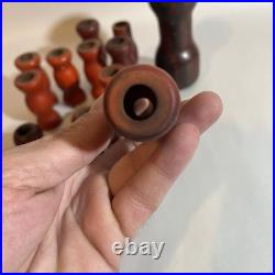 LOT/GROUP OF VINTAGE BAKELITE CATALIN LAMP PARTS PIECES 880 Grams RODS TUBES