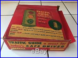 LQQK! NOS Vintage TRAFFIC GUIDE Light for your Car Truck Stop Lamp Antique NEW