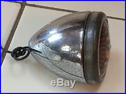LQQK! Vintage SLOW Light GLASS LENS Car Truck Stop Lamp Guide B-31 Old Bullet #1